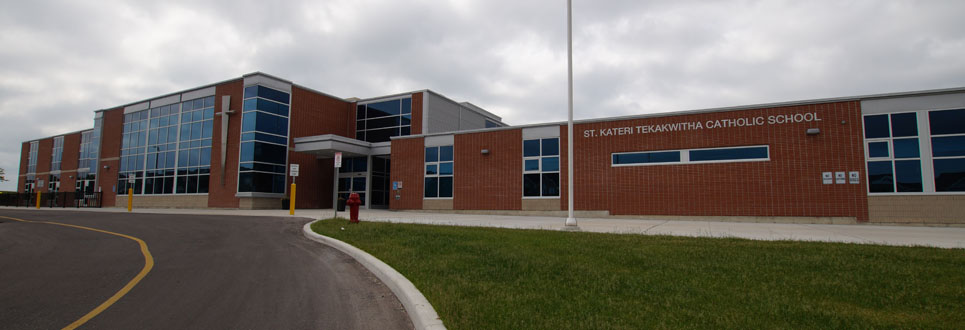 St. Kateri Tekakwitha Catholic School exterior.